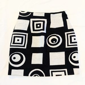 Vintage quilted high-waisted skirt